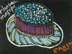 Chapeau Magique by Malcolm de Chazal, Gouache, sold Nov 2019