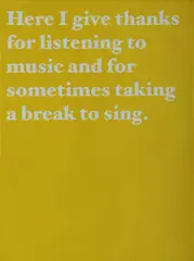 Elliot Collins, Here I give thanks for listening to music, 2009, Oil on Linen