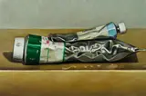 Evan Salmon, Paint Tubes, 2011, Oil on Linen