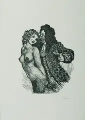 Eve by Norman Lindsay, 1992, Wood Engraving, sold Nov 2019