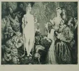 Priestess to the Magi by Norman Lindsay, Facsimile Etching 436/550, sold Nov 2019