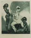 Toilet by Norman Lindsay, Facsimile Etching 509/550, sold Nov 2019