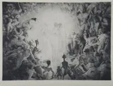 Visitors to Hell by Norman Lindsay, Facsimile Etching 222/550, sold Nov 2019