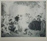 Little Scandals by Norman Lindsay, Facsimile Etching 70/550, offered Nov 2019