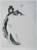 Rose Lindsay Bookplate - Lysistrata by Norman Lindsay, Facsimile Etching 111/550, offered Nov 2019