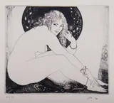 The Anklet by Norman Lindsay, Facsimile Etching 111/550, sold Nov 2019