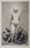 Creative Effort by Norman Lindsay, Facsimile Etching 180/550, sold Nov 2019