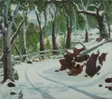 Dick Ovenden, The Mountain Road, Donna Buang, Oil on Canvas