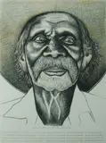 Bob Marchant, Old Ned, Charcoal & Pastel