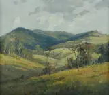 Allan Fizzell, Valley Landscape, 1982, Oil on Canvas on Board