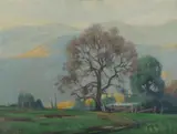 Charles Wheeler, Road Through a Valley, Oil on Canvas Board