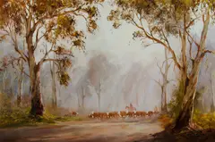 Kevin Best, The Wayward Heifer, Oil on Canvas