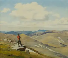 Dudley Parker, On Kosciusko Slopes, 1960, Oil on Canvas