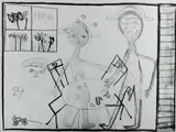 Davida Allen, Family, 1989, Lithograph B.A.T