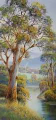 Autumn Morn - Gloucester by John Bradley, Oil on Board, sold Sep 2019