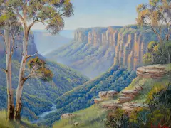 Colours of the Grose by John Bradley, Oil on Canvas on Board, sold Sep 2019