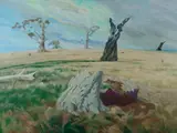Tim Guthrie, Manna Gum Death, Northern Tasmania, 1987, Oil on Canvas
