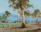 Frank H Spears, Braidwood Landscape, Oil on Canvas Board
