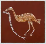 Lofty Nabardayal Nadjamerrek, Kurdakadji, Natural Earth Pigments on Paper