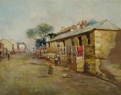 Gother Victor Fyers Mann, Old Cottaged, Cumberland S, [now] pulled down, 1901, Oil on Canvas