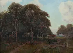 David G Reid, At Close of Day, 1904, Oil on Panel