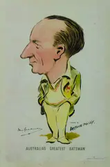 Arthur Mailey, Australia's Greatest Batsman (Don Bradman), Lithograph