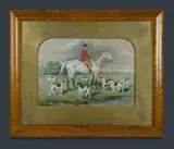 Frederick Jnr Woodhouse, Before the Hunt, 1887, W/Clr & Gouache