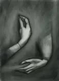 Robert Dickerson, Hands Study, c