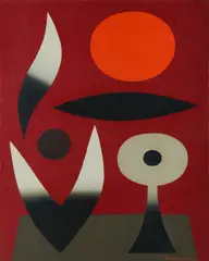 John Coburn, Checkmate,' 1975. Ex Barry Stern Galleries (purchased 1983), Oil on Canvas on Board