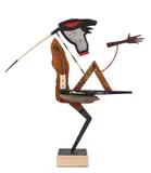 Peter Cole, The New Act,' 2000. Signed & dated to base, Wood, Mixed Media, Metal & Screw