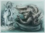 The Judgement of Paris III,' 23/10/ by James Timothy Gleeson, 1980, Pastel, Charcoal & W/Clr, sold Jul 2019