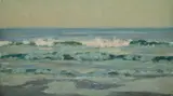 Wave Study. Unsigned by Will Ashton, Oil on Canvas, sold Jul 2019