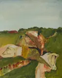 Garry Shead, Untitled Lanscape with Nudes