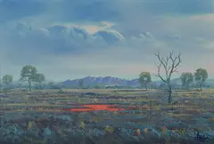 Jack Absalom, The Homestead, Flinders Ranges, 1988, Oil on Canvas