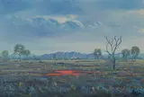 Jack Absalom, The Homestead, Flinders Ranges, 1988, Oil on Canvas