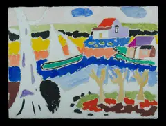 Untitled (Double Sided) by Malcolm de Chazal, Gouache, sold Jul 2019