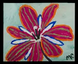 Malcolm de Chazal, Untitled (Single Red Flower)