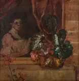 Alice M E Bale, The Letter, Oil on Canvas