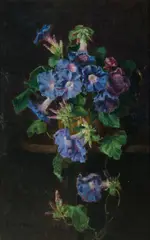 E. A. Hume, Morning Glory at Night, Oil on Canvas on Board