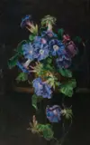 E. A. Hume, Morning Glory at Night, Oil on Canvas on Board