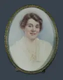 Gladys Laycock, Portrait Miniature of a Lady, W/Clr & Gouache