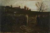 Dora Meeson, A Harvest Sunset, 1888, Oil on Canvas
