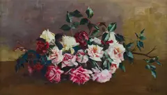 Emily Meston, Roses, 1893, Oil on Canvas