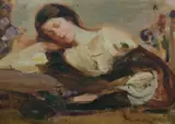Josephine Muntz Adams, Study for Sleep, Oil on Canvas