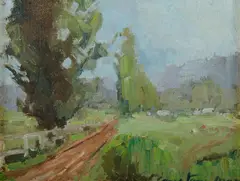 Road Through the Valley by Constance Moser, Oil on Canvas on Board, sold Jul 2019