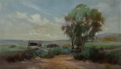 Annie E Potter, Australian Bush Property, Oil on Canvas