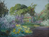Ethel A Stephens, Garden Arch, Oil on Ply