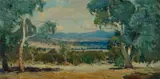 Edward Officer, Australian Pastoral, Oil on Canvas