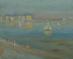 J Ford Paterson, Esplanade, St Kilda, 1893, Oil on Canvas