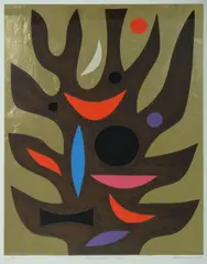 Resurrection Tree by John Coburn, 1978, screenprint 46/50, sold Jul 2019